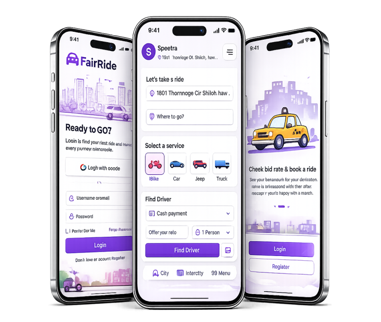 Get our fairride app